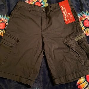 NWT Men’s Size 32 UNIONBAY Shorts, Black Cargo with Flex Waist